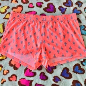 No Boundaries Coral Cactus Shorts